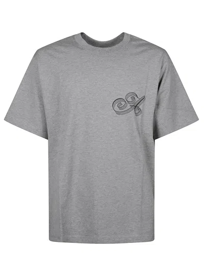 Awake Ny Short-sleeve Crew-neck T-shirt In Gray