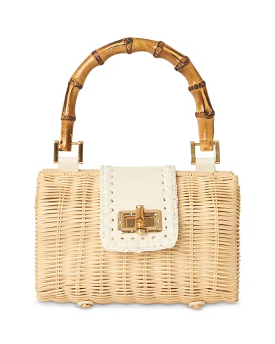 Btb Los Angeles Brandi Mini Rattan Bag In Pattern