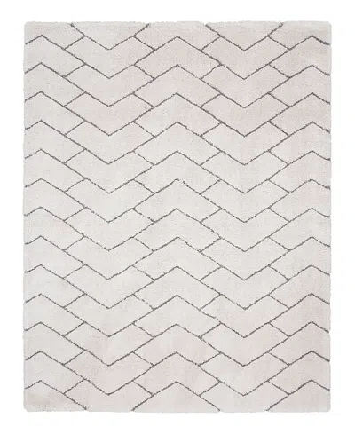 Nourison Home Dreamy Shag Drs03 Area Rug, 9' X 12' In White