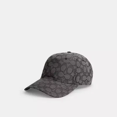 Coach Signature Jacquard Baseball Hat In Multi