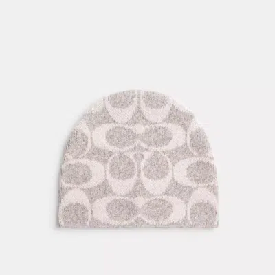 Coach Maxi Signature Knit Beanie In Multi