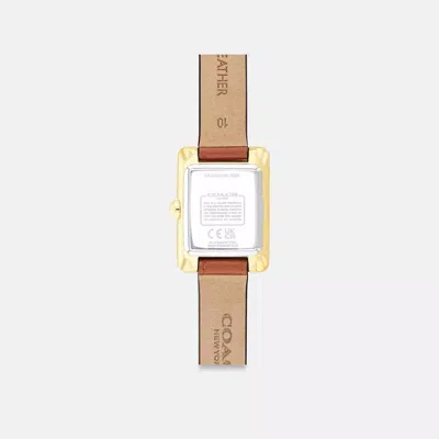 Coach Mara Watch, 19mm X 26mm In Brown