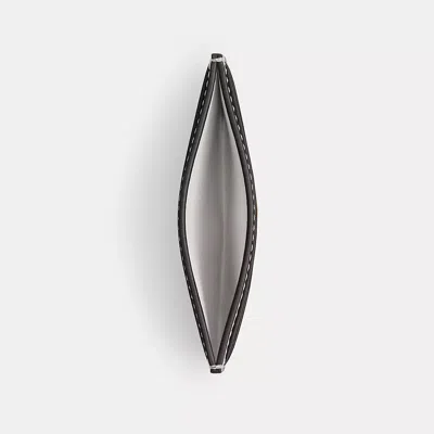 Coach Essential Card Case In Colorblock In Gray