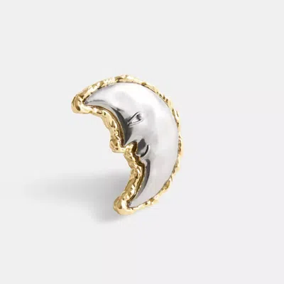 Coach Moon Earring In Multi