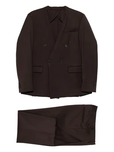 Marsēm Double-breasted Dress In Brown