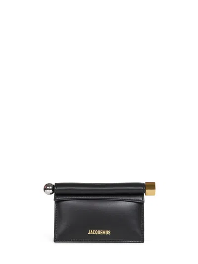 Jacquemus Women's La Pochette Rond Carre Bag In Black