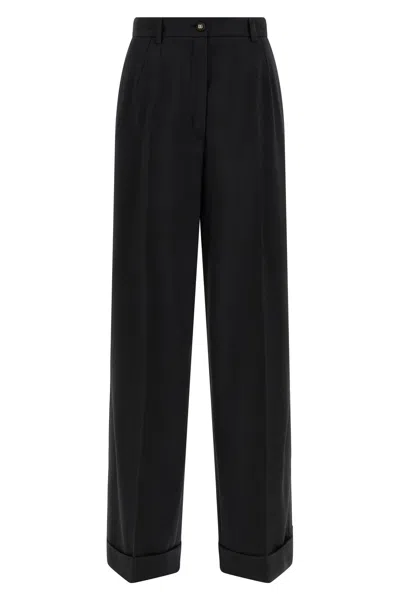 Dolce & Gabbana Dolce High Waist Pants In Black