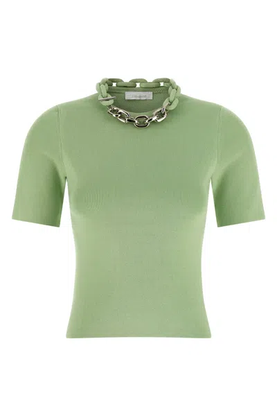 Rabanne Chain T-shirt In Green