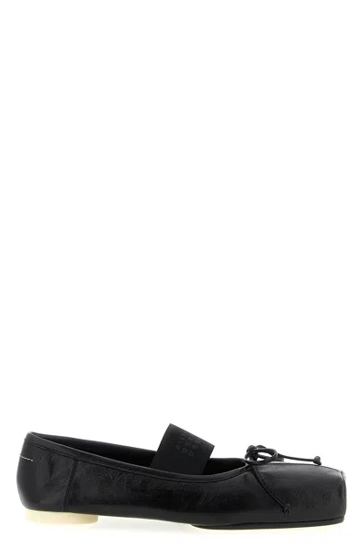 Mm6 Maison Margiela Ballet Ballet Flats In Black