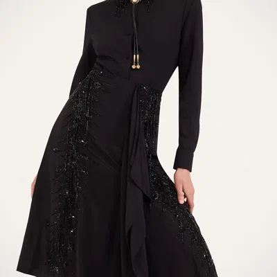 La Doublej Scarf Skirt In Black