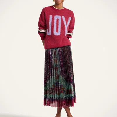 La Doublej Accordion Skirt In Multi