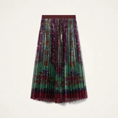 La Doublej Accordion Skirt In Multi