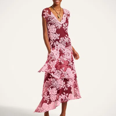 La Doublej Do It All Lacey Dress In Animal Print