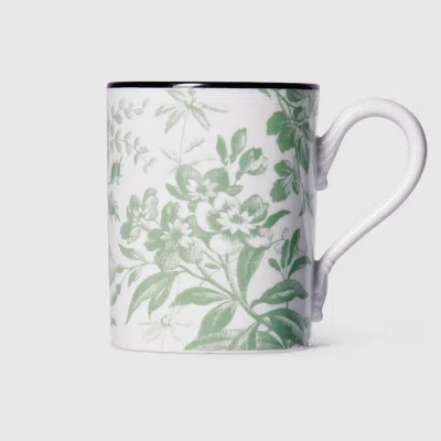 Gucci Tasse Mit Herbarium-print In Green