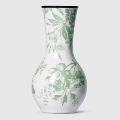 Gucci Vase Mit Herbarium-print In Green
