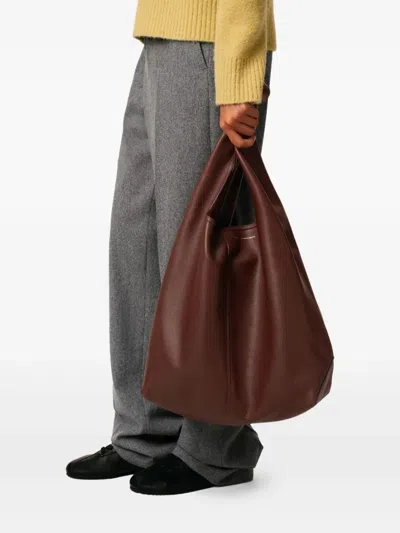 Ami Alexandre Mattiussi Ami Paris Large Top Handle Bag In Pink