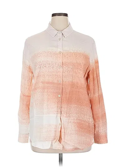 Pre-owned The Kit. Long Sleeve Button Down Shirt In Orange