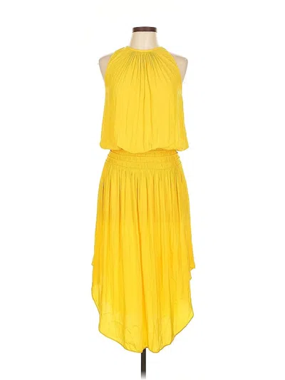 Pre-owned Ramy Brook Cocktail Dress In Yellow