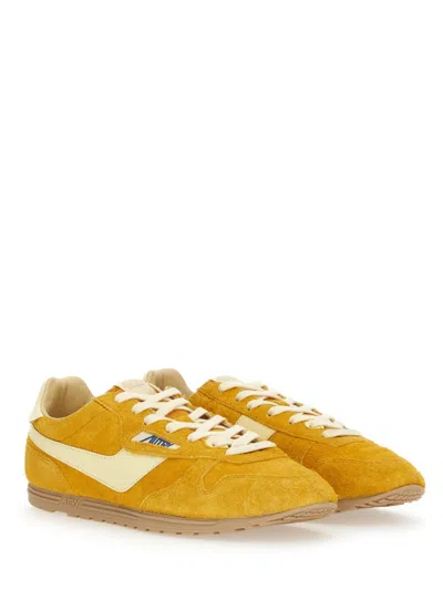 Autry Mineral Yellow Windspin Sneaker In Multi