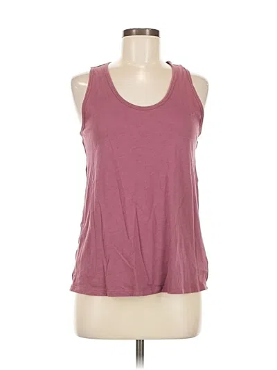 Pre-owned Athleta Sleeveless T-shirt In Burgundy
