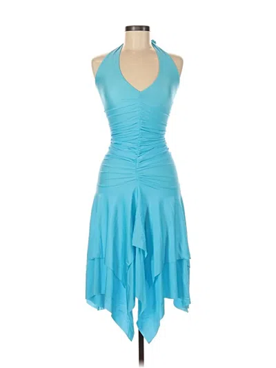 Frankies Bikinis Cocktail Dress In Blue