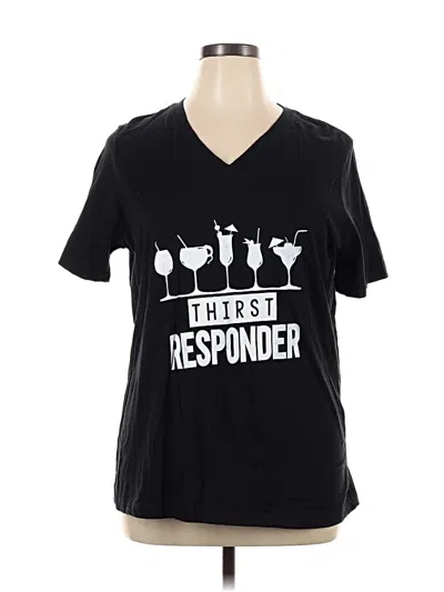 Pre-owned Bella+canvas Short Sleeve T-shirt In Black