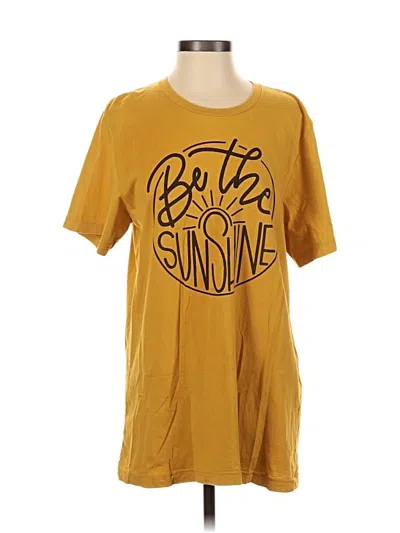 Pre-owned Bella+canvas Short Sleeve T-shirt In Gold