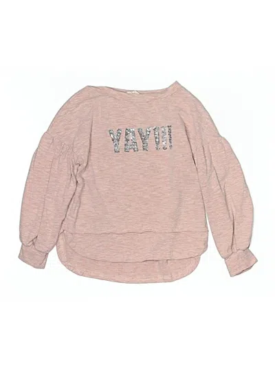 Pre-owned Mia Joy Kids' Long Sleeve T-shirt In Pink