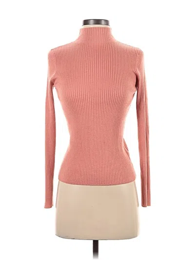 Pre-owned Uniqlo Turtleneck Sweater In Pink