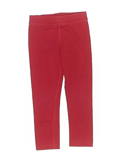 Pre-owned Primary Clothing Kids' Casual Pants In Red