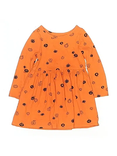 Pre-owned Cat & Jack Kids' Dress In Orange