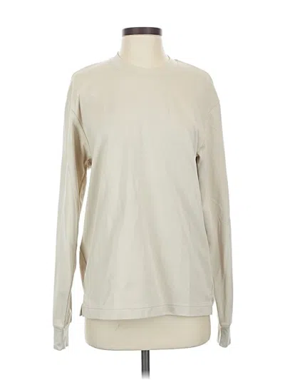 Pre-owned Uniqlo U Long Sleeve T-shirt In White