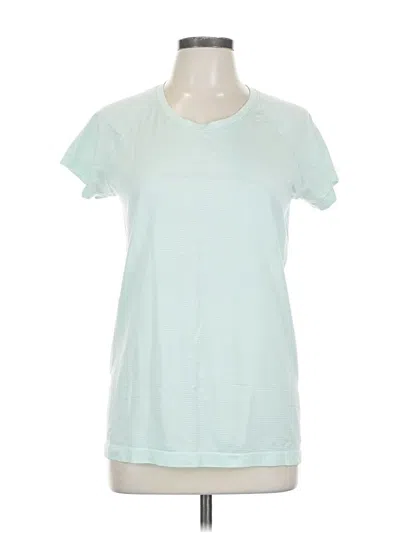 Pre-owned Lululemon Athletica Short Sleeve T-shirt In Blue