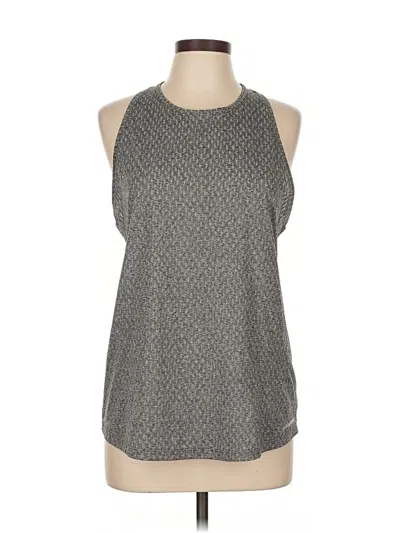 Pre-owned Patagonia Tank Top Gray Tweed Pattern Halter Neckline Tops