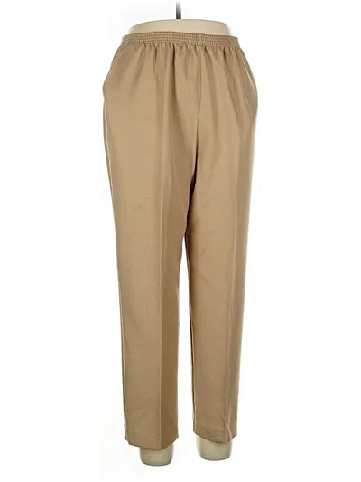 Pre-owned Alfred Dunner Casual Pants In Brown