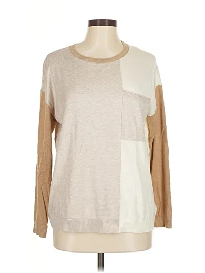 Pre-owned Talbots Long Sleeve T-shirt In Brown