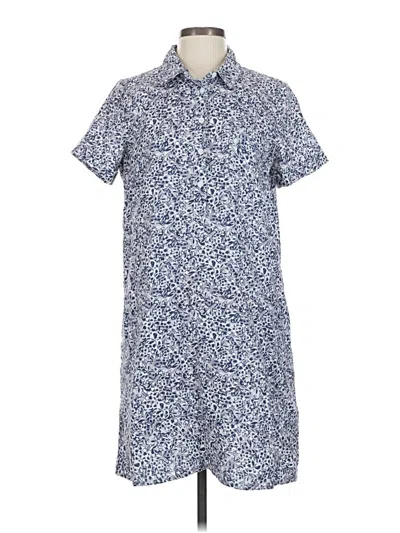 Pre-owned Garnet Hill Casual Dress In Blue