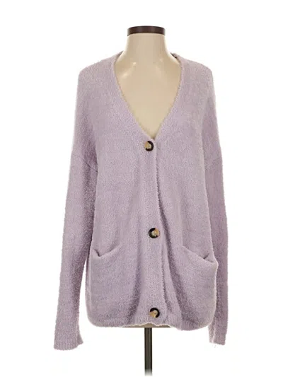 Pre-owned Hyfve Cardigan Sweater In Purple