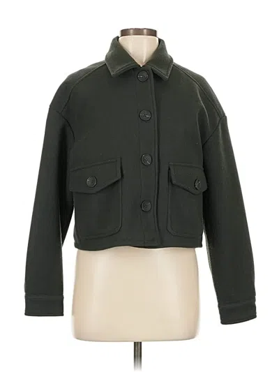 Pre-owned Zara Jacket In Green