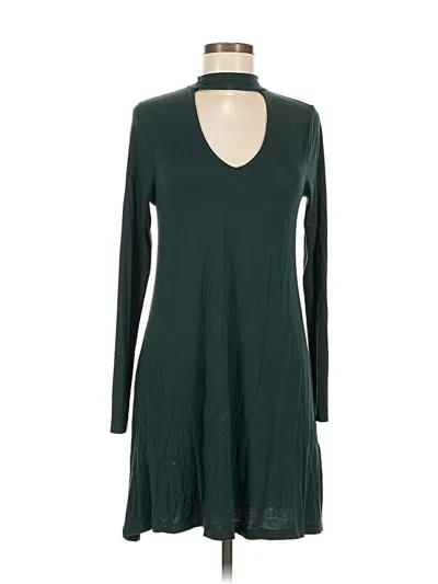 Pre-owned Express Casual Dress In Green