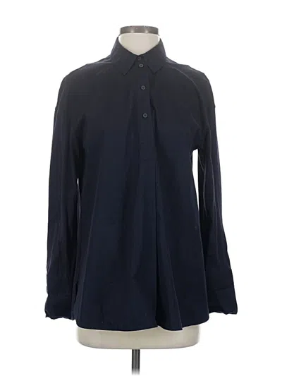 Pre-owned Cos Long Sleeve Button Down Shirt In Black