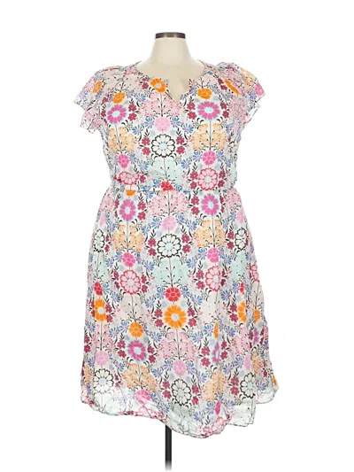 Pre-owned Talbots Casual Dress In White