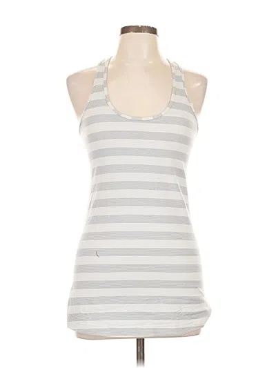 Pre-owned Lululemon Athletica Tank Top Gray Halter Neckline Tops