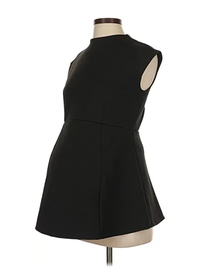 Pre-owned A Pea In The Pod Sleeveless Top Black High Neck Tops