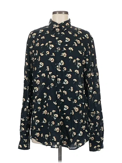 Pre-owned Paul Smith Long Sleeve Blouse In Blue