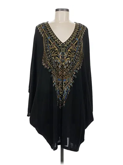 Pre-owned Camilla 3/4 Sleeve Blouse In Black