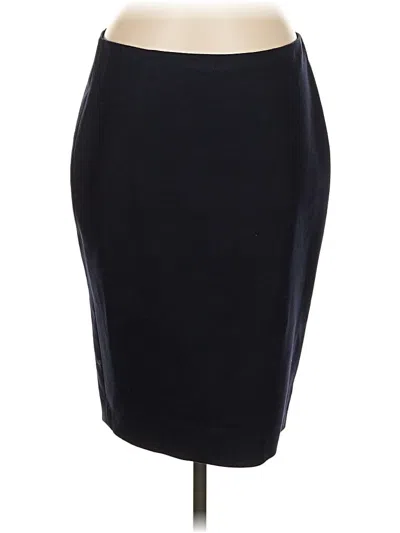 Pre-owned Elie Tahari Wool Skirt In Black
