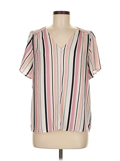 Pre-owned W5 Short Sleeve Blouse In Pink