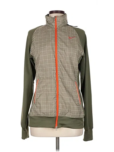 Pre-owned Nike Zip Up Hoodie In Green