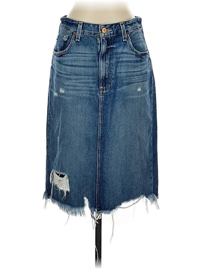 Pre-owned Lucky Brand Denim Skirt In Blue